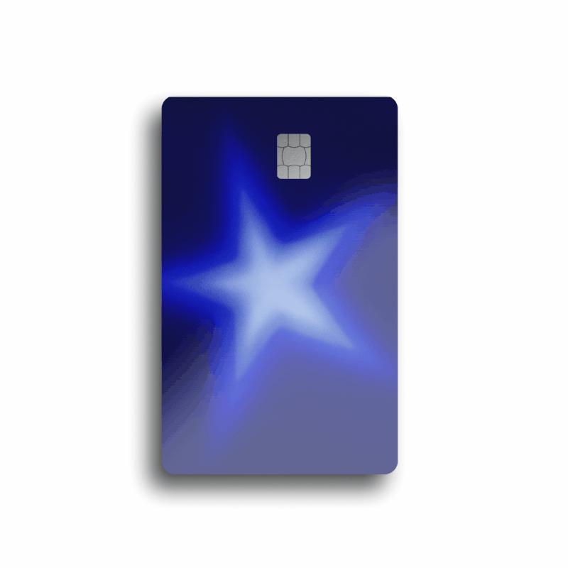 Neon Starburst Card Skin (COLOR OPTIONS)